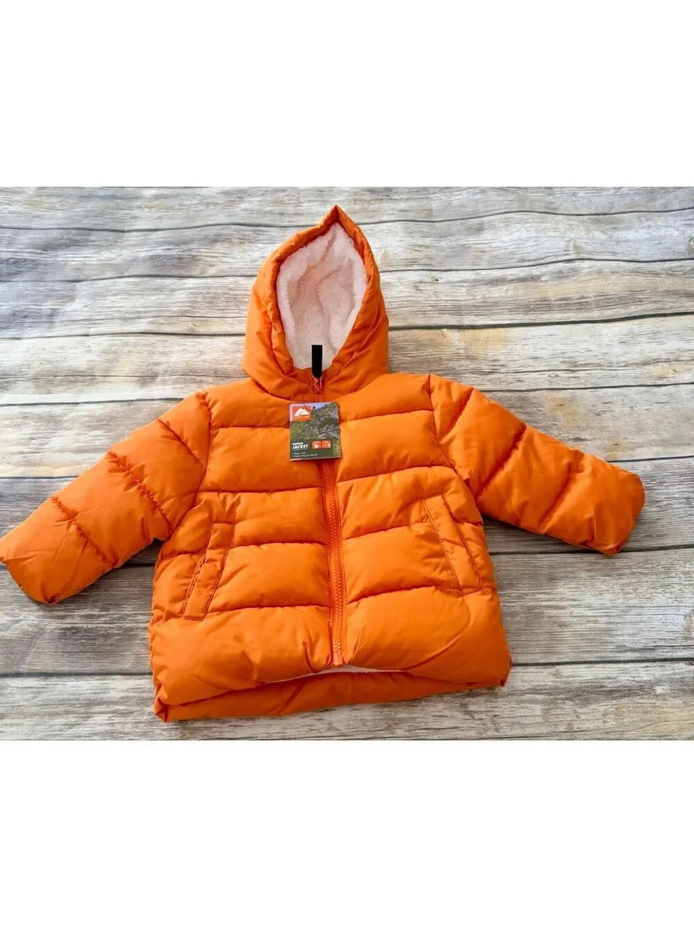 NWT Orange Puffer Jacket